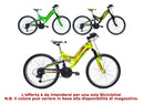 Bicicletta MTB Ragazzo 24” 6 Velocità Vyper Biammortizzata Giallo o Nero o Verde-5