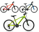 Bicicletta MTB Ragazzo 24” 18 Velocità Progress Giallo o Nero o Rosso-1