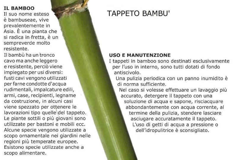 Tappeto bambù cm 240x180x0,5-3