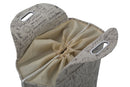 Cestone Home Bag Writings Ø40x45 cm Cotone-3