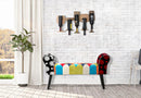 Panca Imperial 102x31x54 cm in Legno Schiuma e Poliestere Multicolor-8