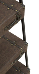 Libreria Travel 86,5x55x181 cm in Ferro e MDF e PU-10