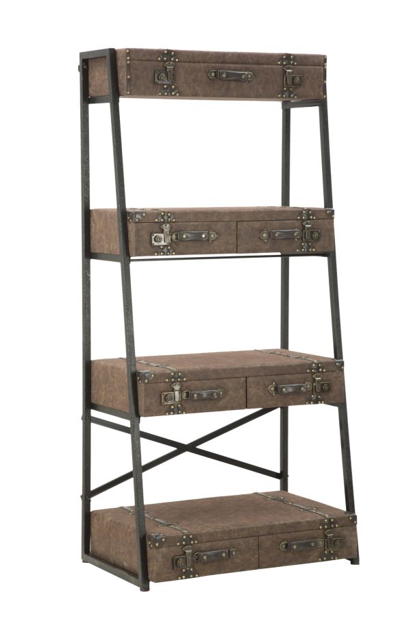 Libreria Travel 86,5x55x181 cm in Ferro e MDF e PU acquista