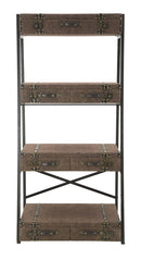 Libreria Travel 86,5x55x181 cm in Ferro e MDF e PU-2