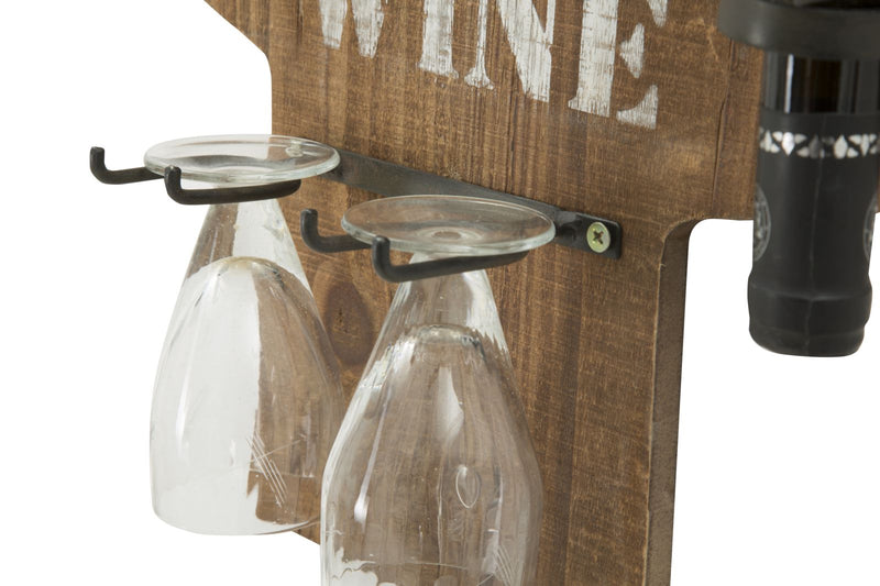 Porta Bottiglie da Muro Cactus 40x9,5x58 cm in Ferro e MDF-4