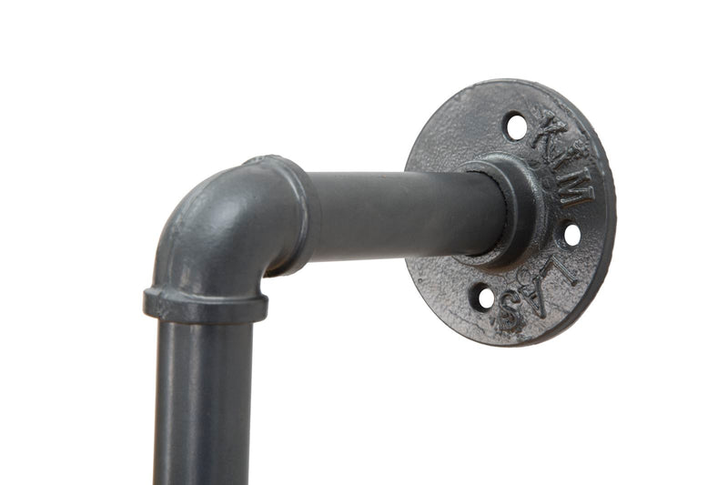 Mensole da Muro Manhattan 100x23x98 cm Legno di Abete e in Ferro Grigio e Marrone-7