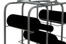 Porta Bottiglie Rack Quadrato 9 Posti 40x23x47,5 cm in Ferro Grigio-10