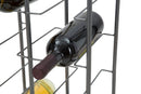 Porta Bottiglie Rack Rettangolare 10 Posti 28x23x67 cm in Ferro Grigio-9