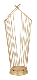 Porta Ombrelli Glam Stick 26,5x23x68,5 cm in Ferro Oro-1