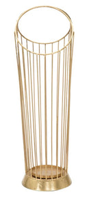 Porta Ombrelli Glam Stick 25,5x18,5x60 cm in Ferro Oro-2