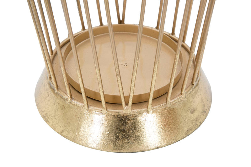 Porta Ombrelli Glam Stick 25,5x18,5x60 cm in Ferro Oro-5