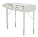 Console Luxy 100x40x79 cm in Legno e MDF e in Ferro Bianco e Oro-2