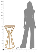 Porta Telefono Stick Glam Ø38x80 cm in Ferro Oro-8