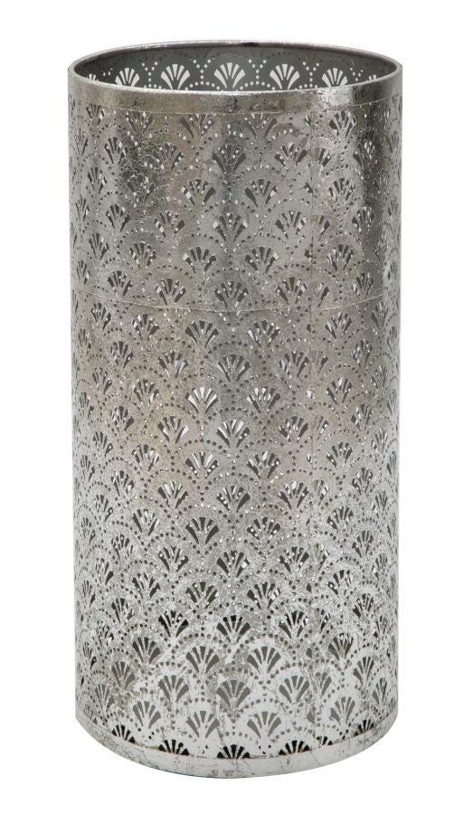 acquista Porta Ombrelli Flowy Ø24x48 cm in Ferro Argento