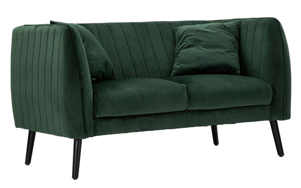 sconto Divano Coalition 136x75x77 cm Legno Spugna e Poliestere Verde e Nero