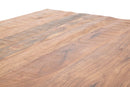 Tavolo da Caffè Yellowstone 118x70x40 cm in Legno di Acacia e Ferro Marrone e Nero-8