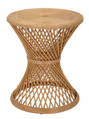 Tavolino Basso Ø48x56 cm in Rattan-1