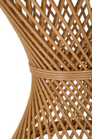 Tavolino Basso Ø48x56 cm in Rattan-4