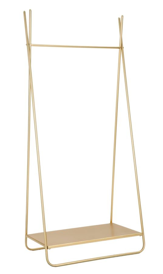 Appendiabiti 63,5x40,5x142 cm con Ripiano in Metallo-1