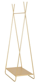 Appendiabiti 63,5x40,5x142 cm con Ripiano in Metallo-3