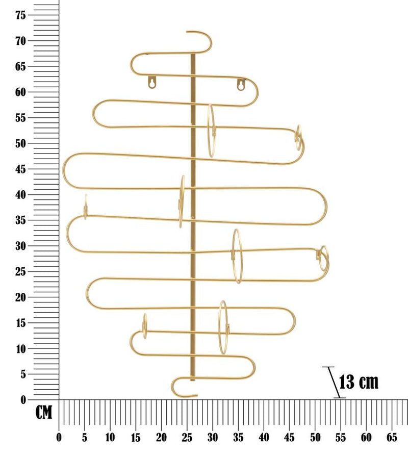 Portabottiglie da Muro 53x13x72 cm in Metallo-5