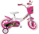 Bicicletta per Bambina 12” 2 Freni Gomme in EVA Masha e Orso Bianca-1