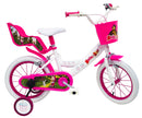 Bicicletta per Bambina 14” 2 Freni Masha e Orso Bianca-1