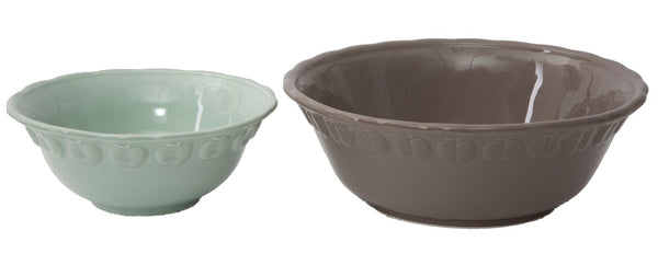 acquista Ciotola Porcellana Petal Coppia Ø21x7,5 - 15,5x6 cm Porcellana Azzurro