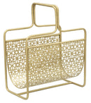 Porta Giornali Glam 37x22x44,5 cm in Ferro Oro-1