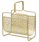 Porta Giornali Glam 37x22x44,5 cm in Ferro Oro-3