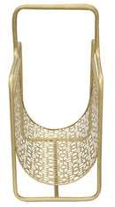 Porta Giornali Glam 37x22x44,5 cm in Ferro Oro-4
