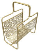 Porta Giornali Glam 37x22x44,5 cm in Ferro Oro-7