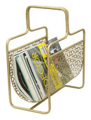 Porta Giornali Glam 37x22x44,5 cm in Ferro Oro-8