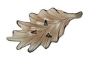 Svuota Tasche Leaf 46x24x13 cm Vetro Marrone Chiaro-5