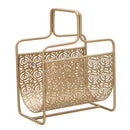 Porta Giornali Glam Rose 37x22x44,5 cm in Ferro Oro-1