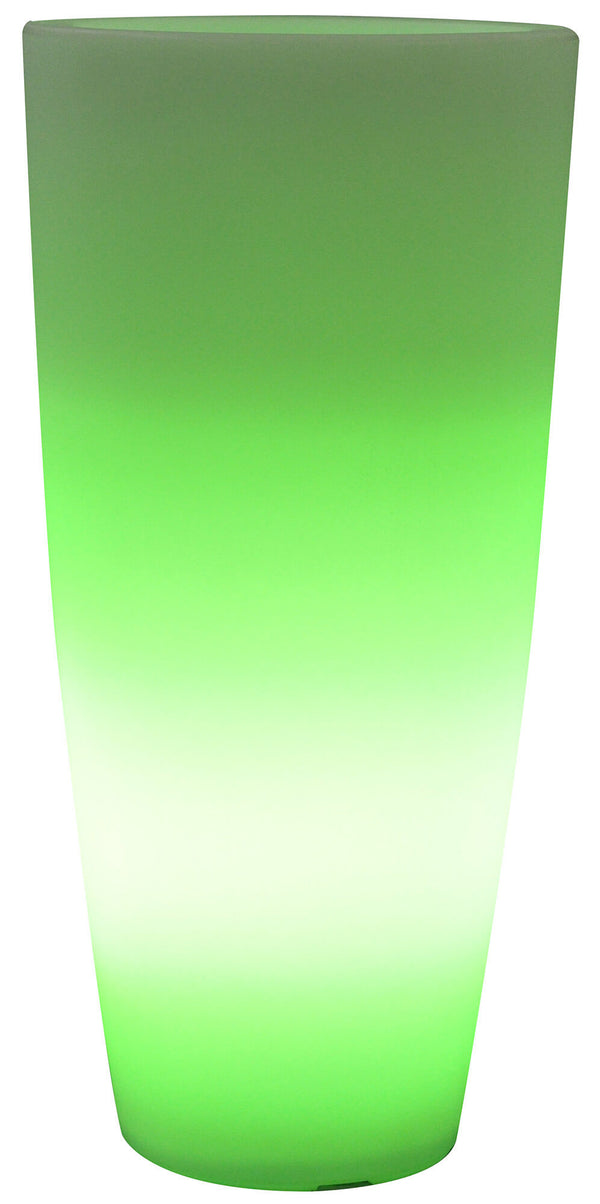 Vaso Luminoso Tondo Ø33x70 cm Bauer Home Light Ghiaccio e Verde prezzo