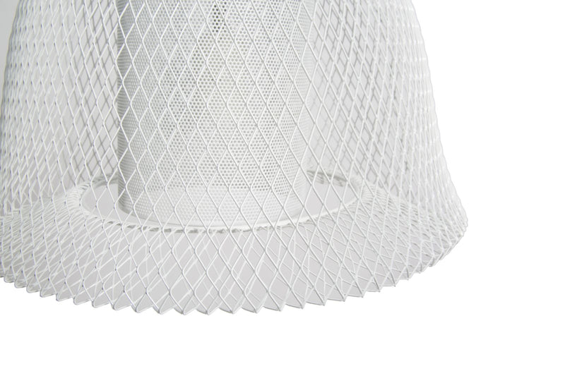 Paralume da Soffitto Net Ø31x33 cm Metallo Bianco-3