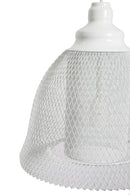 Paralume da Soffitto Net Ø31x33 cm Metallo Bianco-5
