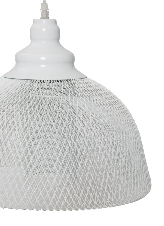Paralume da Soffitto Net Ø37x28 cm Metallo Bianco-2