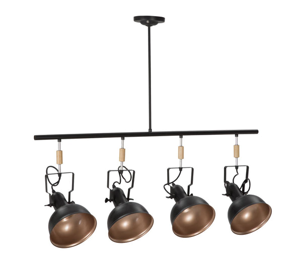 Lampadario Cups Nero 96,5x16,5x84,5 cm Metallo Nero acquista