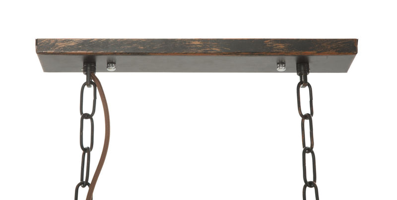 Lampadario Cage 75x27x28 cm in Ferro-8