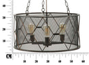 Lampadario Gothic Ø60x30 cm in Ferro-9
