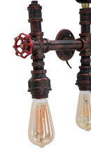 Lampada da Muro Industry 5 Luci 86x9x32 cm in Ferro Nero-6