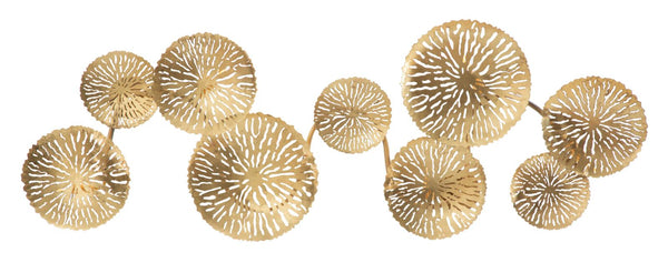 Lampada da Muro Dishy Glam 5 Luci 138x9x50 cm in Ferro Oro prezzo