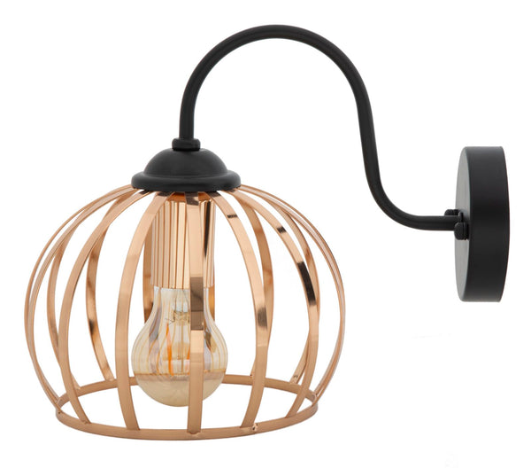 prezzo Lampada da Muro Elegant 20x30x25 cm in Ferro Nero e Oro