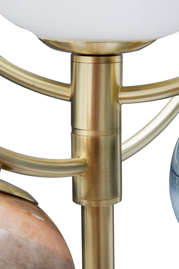 Lampada da Terra Universo 80x50x195 cm in Ferro e Vetro-6