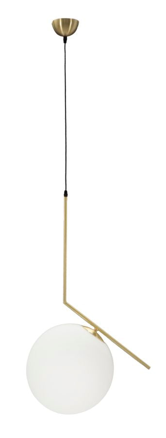 Lampadario Glamy 50x30x100 cm in Ferro e Vetro Bianco e Oro online