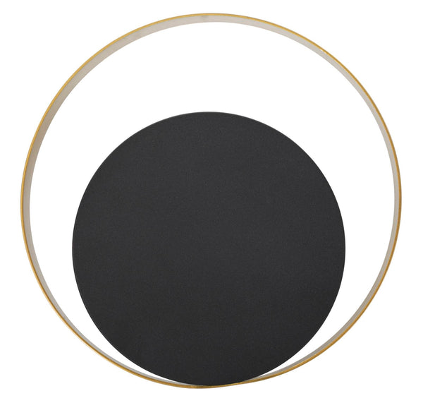 Lampada da Muro Shuttle Cm25x8x25 cm in Ferro Oro e Nero sconto