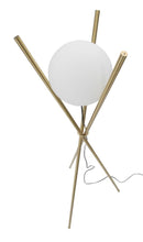 Lampada da Terra Glamy x Ø55x155 cm in Ferro e Vetro Oro e Bianco-6