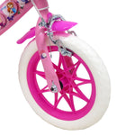 Bicicletta per Bambina 12" 2 Freni Gomme in EVA Flower Bianca/Rosa-3